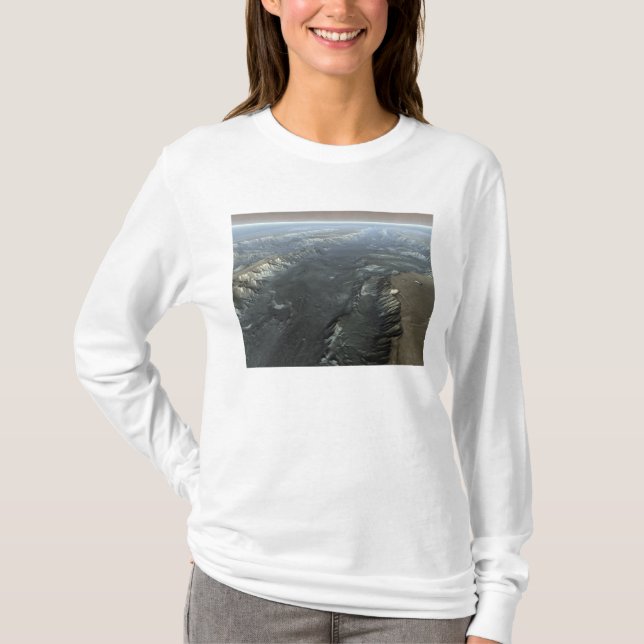 Valles Marineris, der Große Canyon der Mars T-Shirt (Vorderseite)