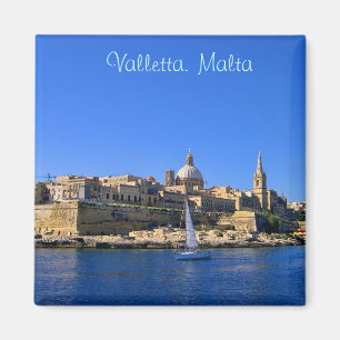 Valletta an einem sonnigen Tag Magnet