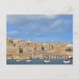 Valletta Harbour, Malta Postcard Postkarte