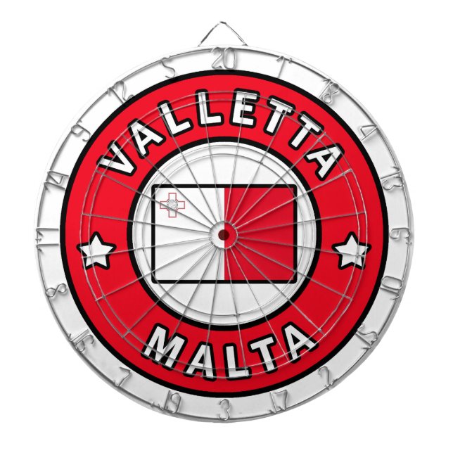 Valletta Malta Dartscheibe (vorne)