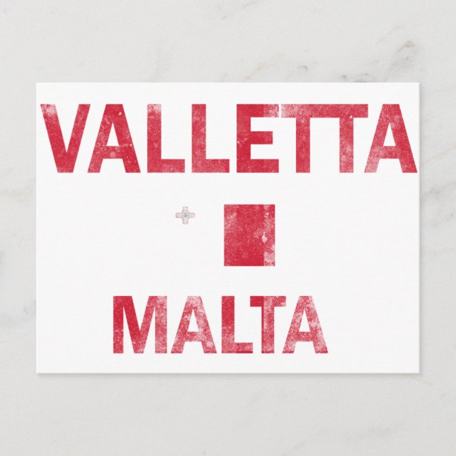 Valletta Malta Designs Postkarte (Vorderseite)