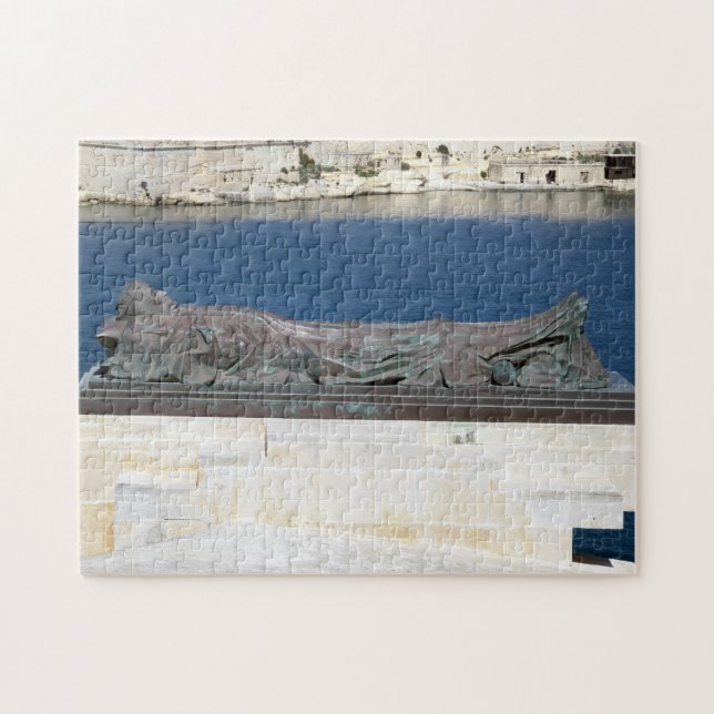 Valletta Malta, die zum zweiten Weltkrieg gehörte. Puzzle (Horizontal)