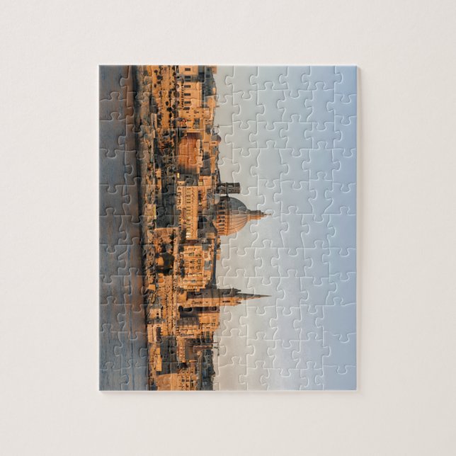 Valletta, Malta in der Abenddämmerung Puzzle (Vertikal)