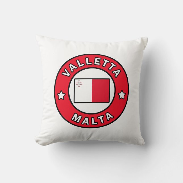 Valletta Malta Kissen (Vorderseite)