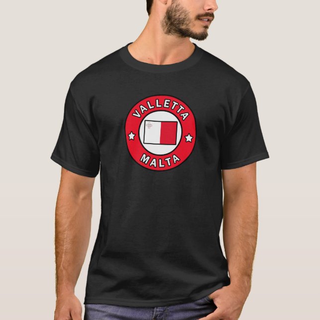 Valletta Malta T-Shirt (Vorderseite)