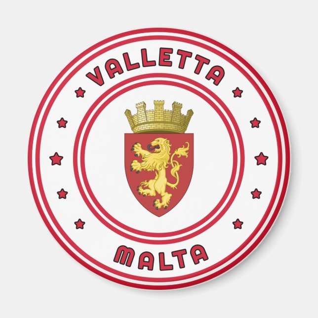 Valletta-Wappen, Malta Magnet (Vorne)