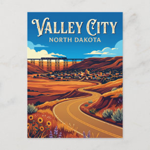 Valley City USA Postkarte