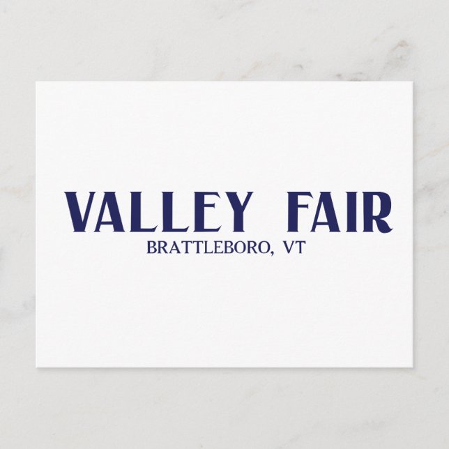 Valley Fair Posctard Postkarte (Vorderseite)