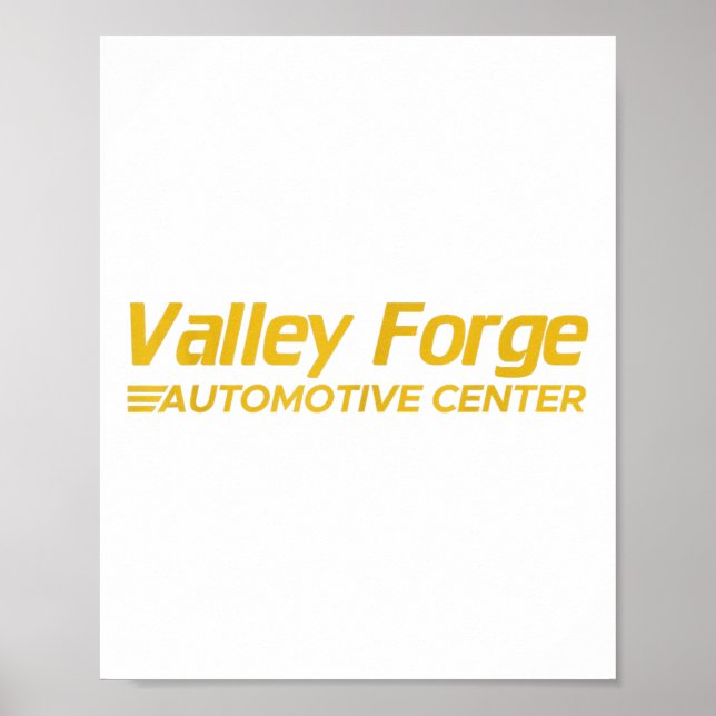 Valley Forge Automotive Poster (Vorne)