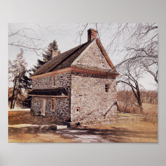 Valley Forge Farm House Druck Poster