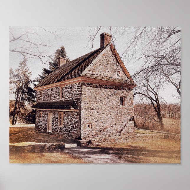 Valley Forge Farm House Druck Poster (Vorne)