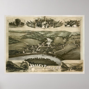 Valley Forge Pa. 1890 Poster