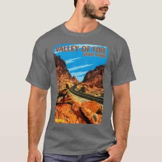 Valley of Fire State Park Nevada Vintage Travel T-Shirt