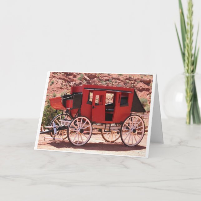 Valley-Red-Wagon-Denkmal Karte (Vorderseite)