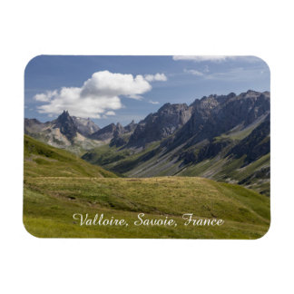 Valloire Mountains Summer Landscape, France Magnet