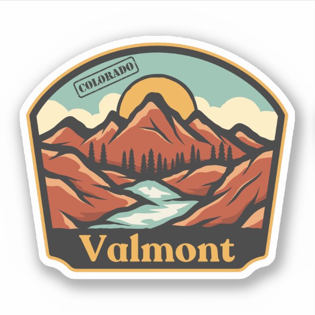 Valmont, Colorado-Aufkleber Aufkleber (Vorderseite)