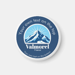 Valmorel Frankreich Skigebiet Souvenir Magnet