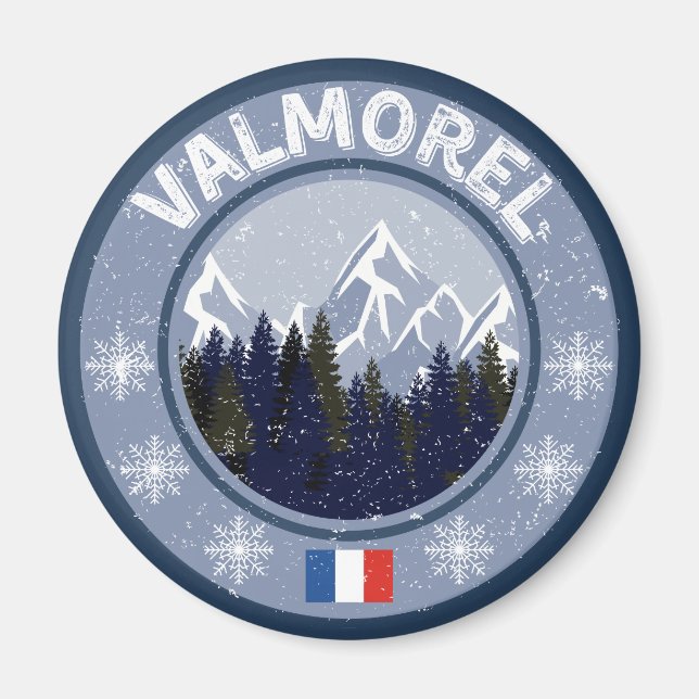 Valmorel Skistation Magnet (Vorne)