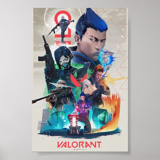 Valorante Agenten Poster Art (Vorne)