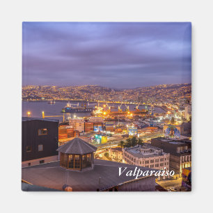 Valparaiso at Night Magnet