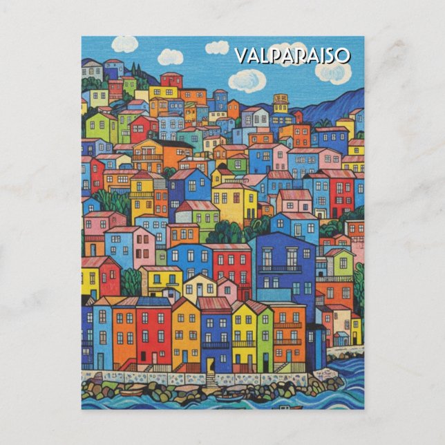 Valparaiso Chile Postkarte (Vorderseite)