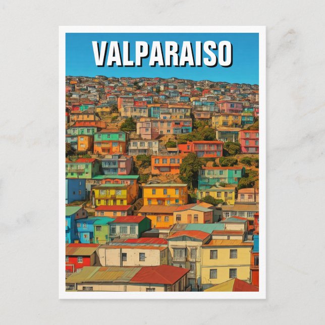 Valparaiso Chile Postkarte (Vorderseite)