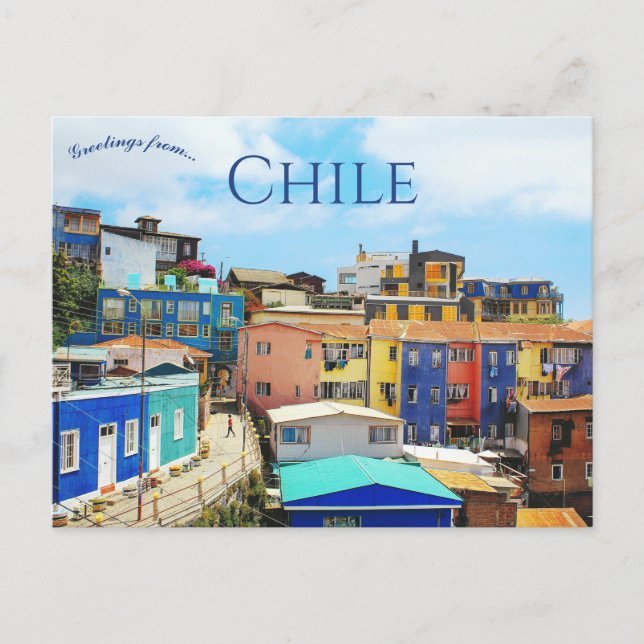 Valparaiso Chile Postkarte (Vorderseite)