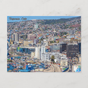 Valparaiso, Chile, Stadtansicht Postkarte