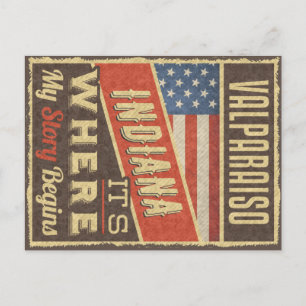 Valparaiso Indiana Postkarte