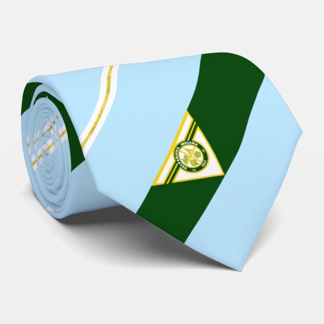 Valparaiso (Indiana) Stadtflagge Neck Tie Krawatte (Gerollt)