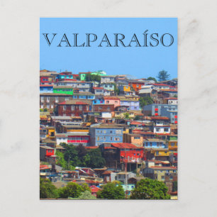 Valparaíso Lebend Postkarte