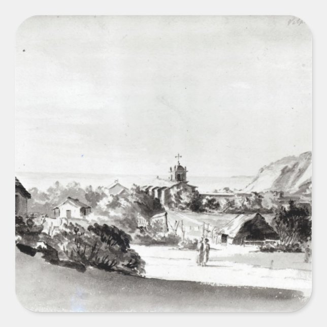 Valparaiso Quadratischer Aufkleber (Vorderseite)