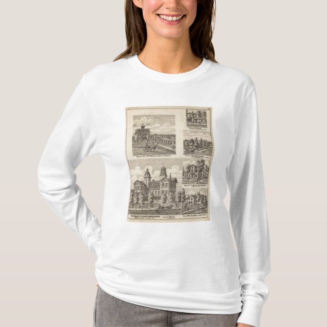 Valparaiso-Stadt-Öffentlichkeits-geordnete Schule T-Shirt (Vorderseite)