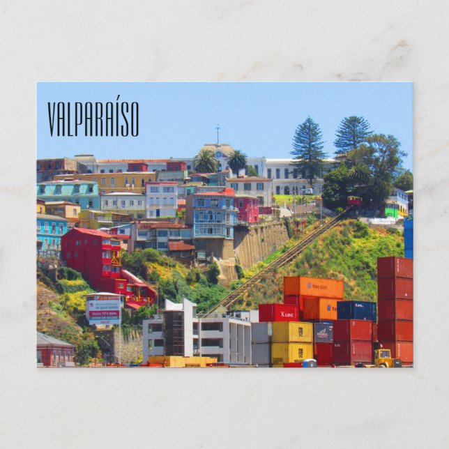 Valparaíso-Standseilbahn Postkarte (Vorderseite)