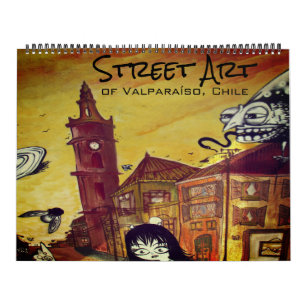 valparaíso Straße Art 2026 groß Kalender