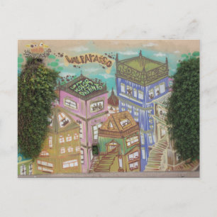 Valparaíso Street Art Postkarte