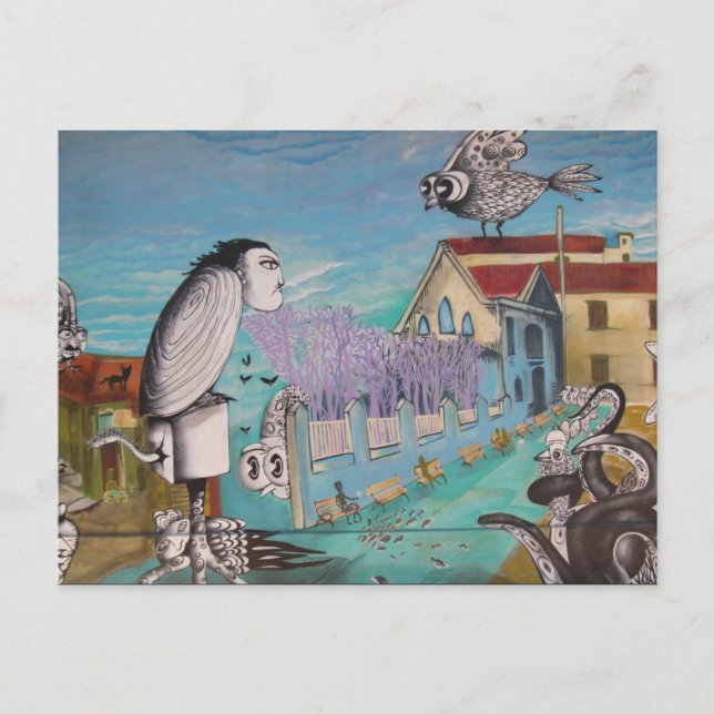 Valparaíso surreal Art Postkarte (Vorderseite)