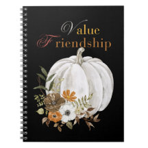 Value Friendship Pumpkin Halloween-Notebook