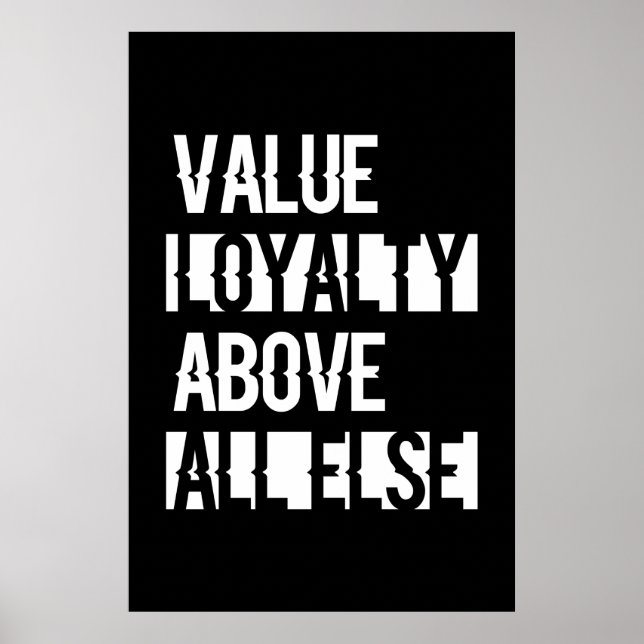 Value Loyalty - Ray Red Poster (Vorne)