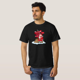 Value T-Shirt: Tired Santa Holiday Hangover Funny T-Shirt