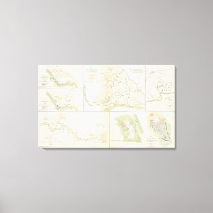 Valverde, Shiloh, Ft Craig, Roanoke-Insel Leinwanddruck