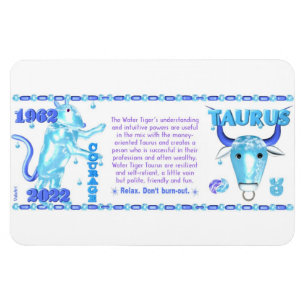 Valxart 1962 2022 WaterTiger zodiac Tautus Magnet