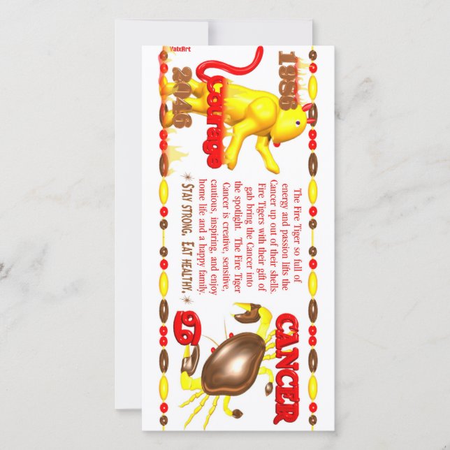 Valxart 1986 2046 FeuerTiger Zodiakarzinom (Vorderseite)