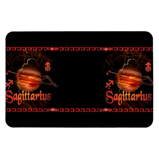 Valxart Gothic Sagittarius zodiac Astrologie Magnet (Horizontal)