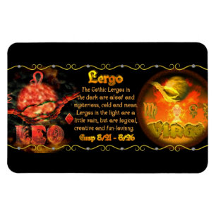 Valxart Gothic zodiac geboren Leo Virgo Cusp Magnet