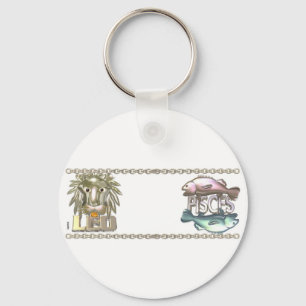 Valxart Leo Pisces zodiac Freundschaftsgeschenke Schlüsselanhänger