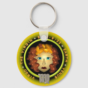 Valxart Virgo zodiac Logo Schlüsselanhänger