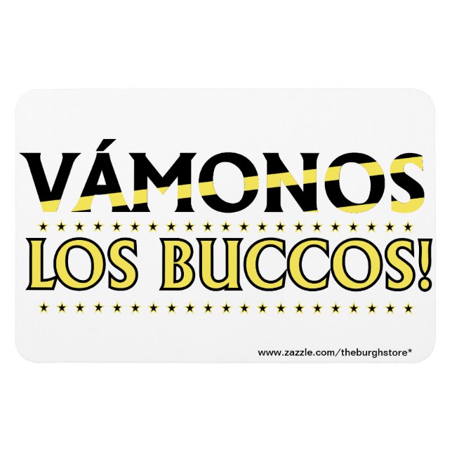 VAMONOS Los Buccos! Magnet mit Adresse XL (Horizontal)