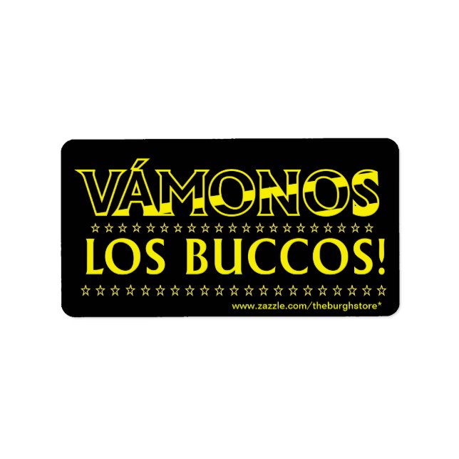 Vamonos Los Buccos Stickers Adressaufkleber (Vorne)