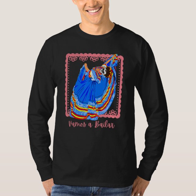 Vamos a Bailar Let's Dance Spanish Class T-Shirt (Vorderseite)